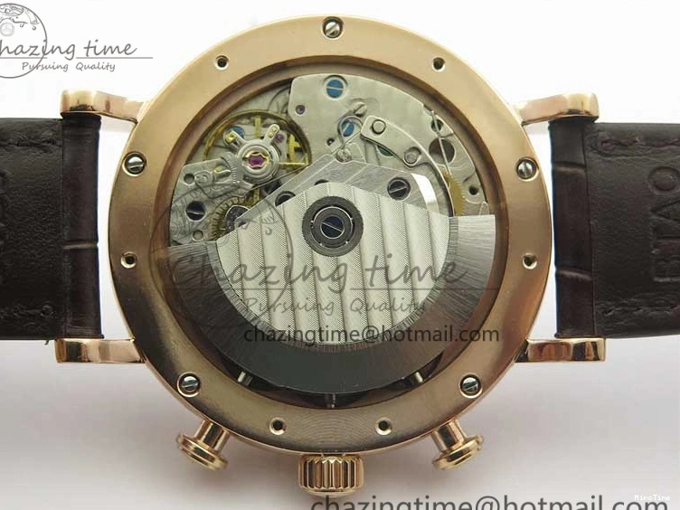 MIROTIME 0220 Efficient Portofino Chrono RG ZF 1:1 Best Edition White Dial on Brown Leather Strap A 7151